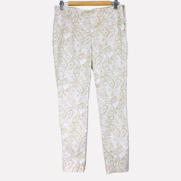 SAKS FIFTH AVENUE - Stretch Ponte Side Zip Pants Size 8 - Picture 1 of 7